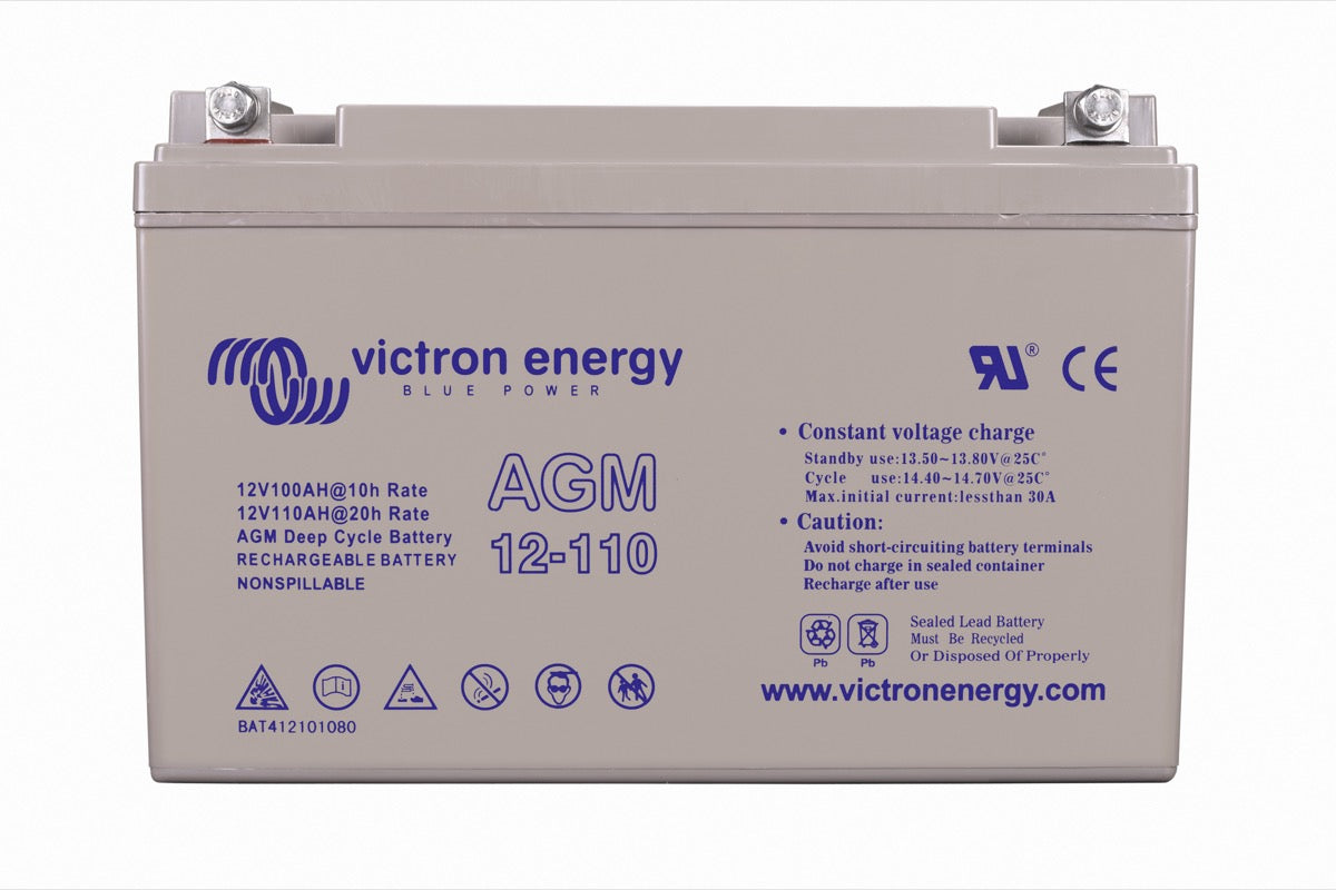 Victron Energy AGM Deep Cycle battery 12V 110Ah M8 insert