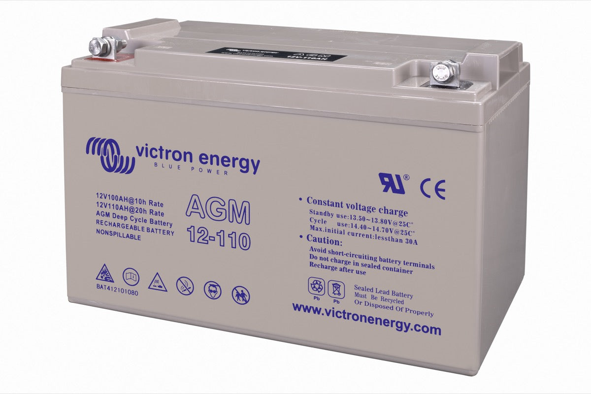 Victron Energy AGM Deep Cycle battery 12V 110Ah M8 insert