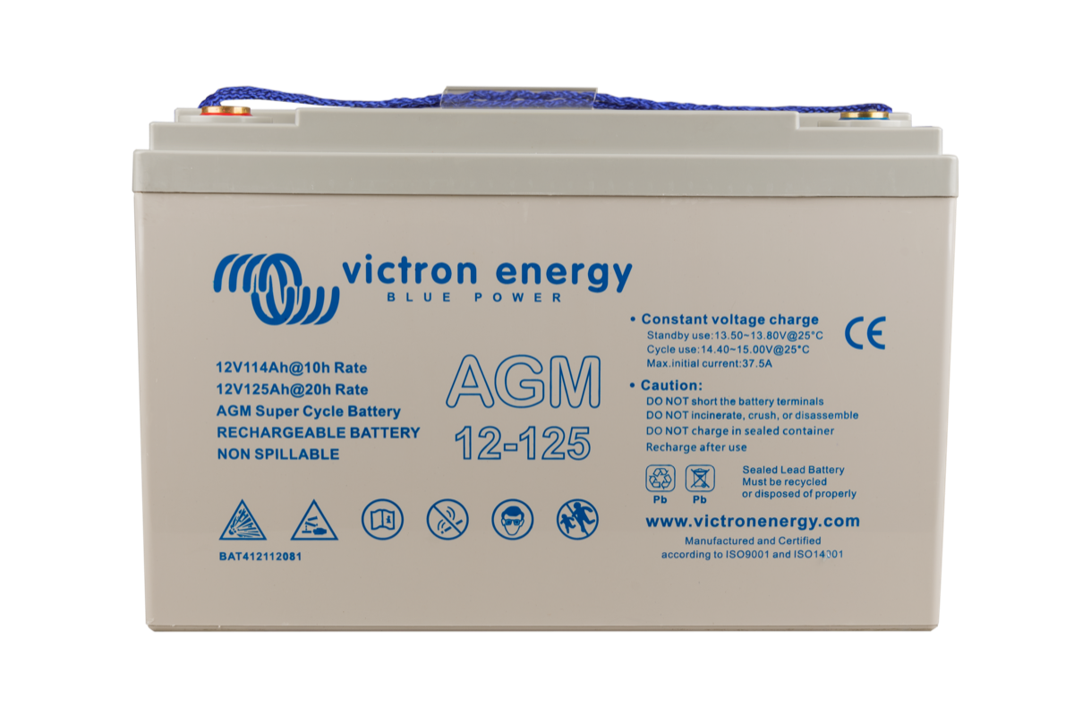 Victron Energy AGM Super Cycle Battery 12V 125Ah M8