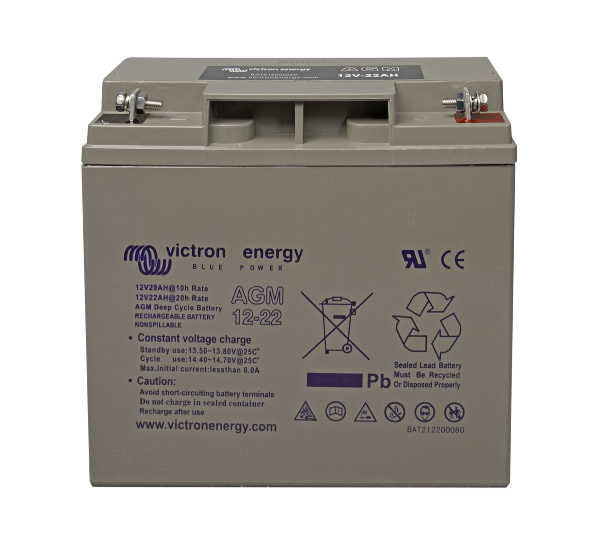 Victron Energy AGM Deep Cycle Battery 12V 22Ah