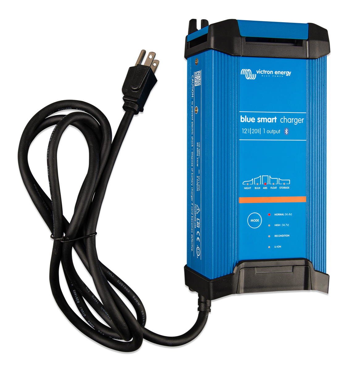 Victron Energy Blue Smart IP22 Battery Charger 12V 20A (1) 120VAC - Charge 1 Battery