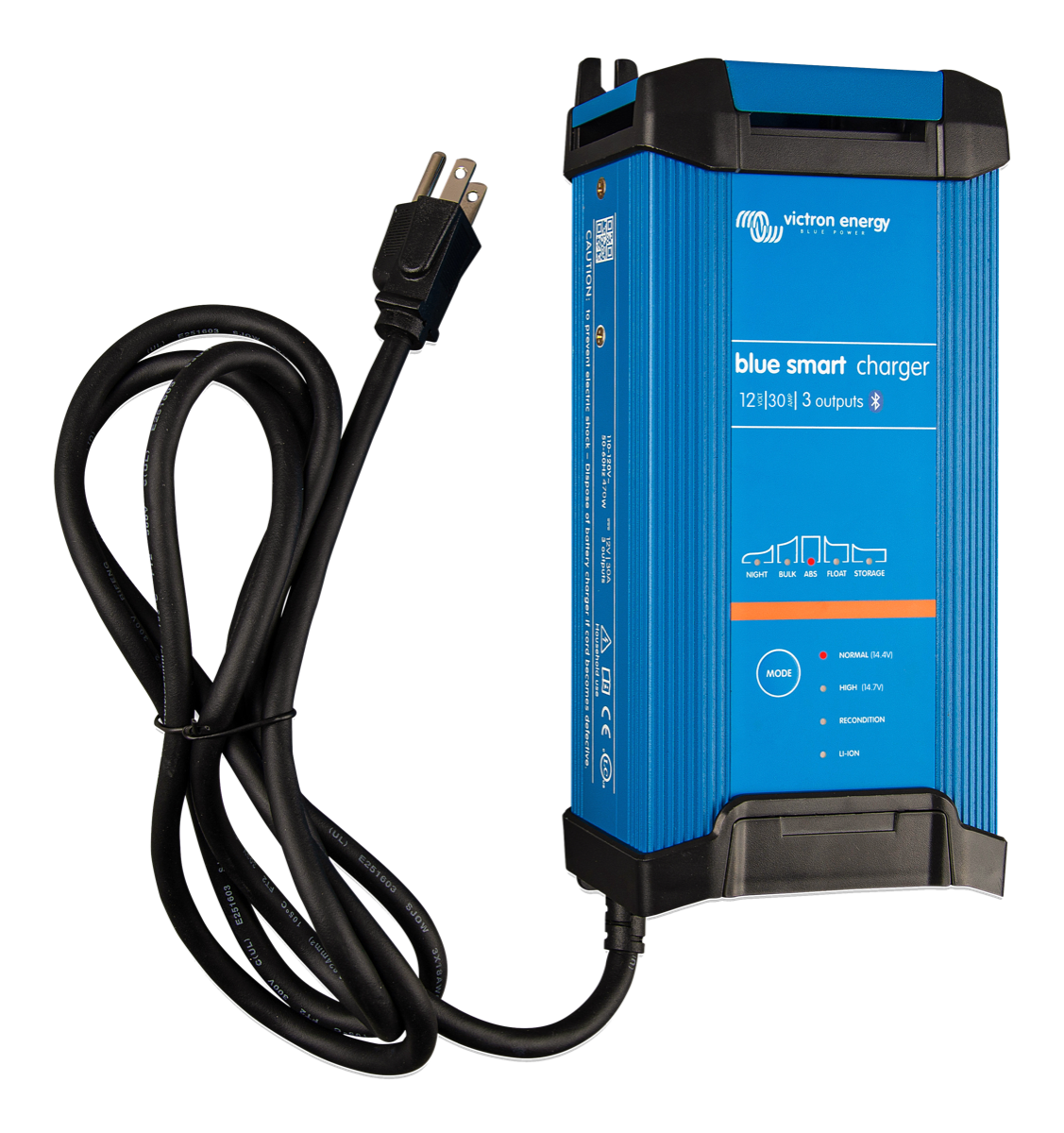 Victron Energy Blue Smart IP22 Battery Charger 12V 30A (3) 120VAC - Charge 3 Batteries