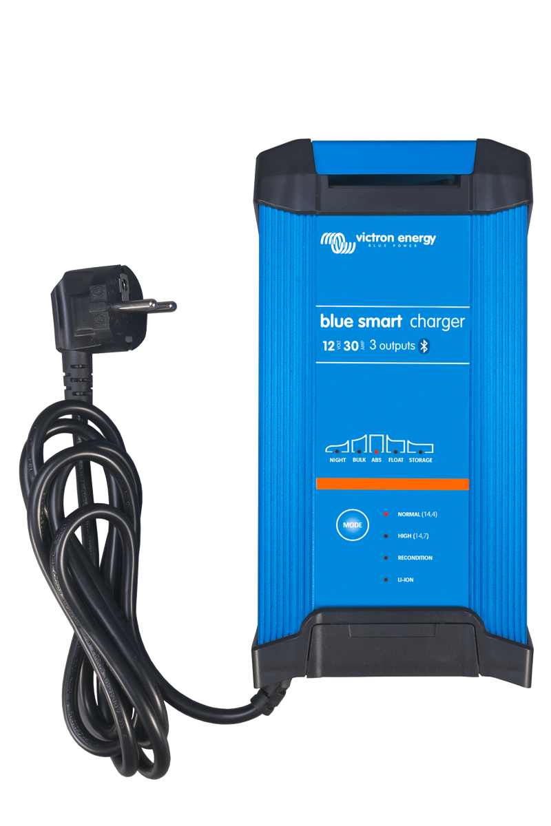 Victron Energy Blue Smart IP22 Battery Charger 12V 30A (3) 230VAC - Charge 3 Batteries