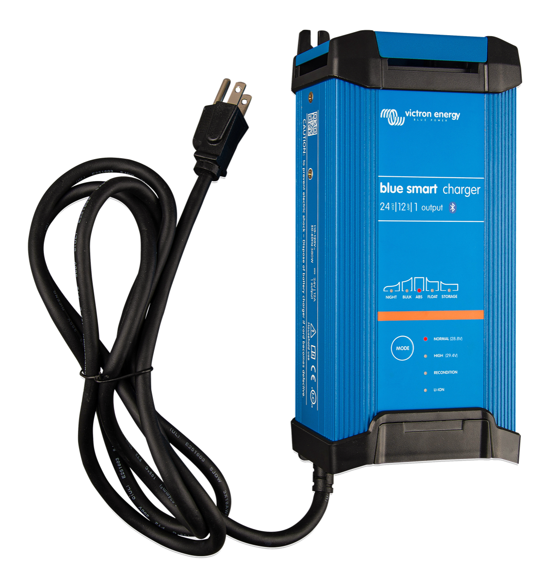 Victron Energy Blue Smart IP22 Battery Charger 24V 12A (1) 120VAC - Charge 1 Battery