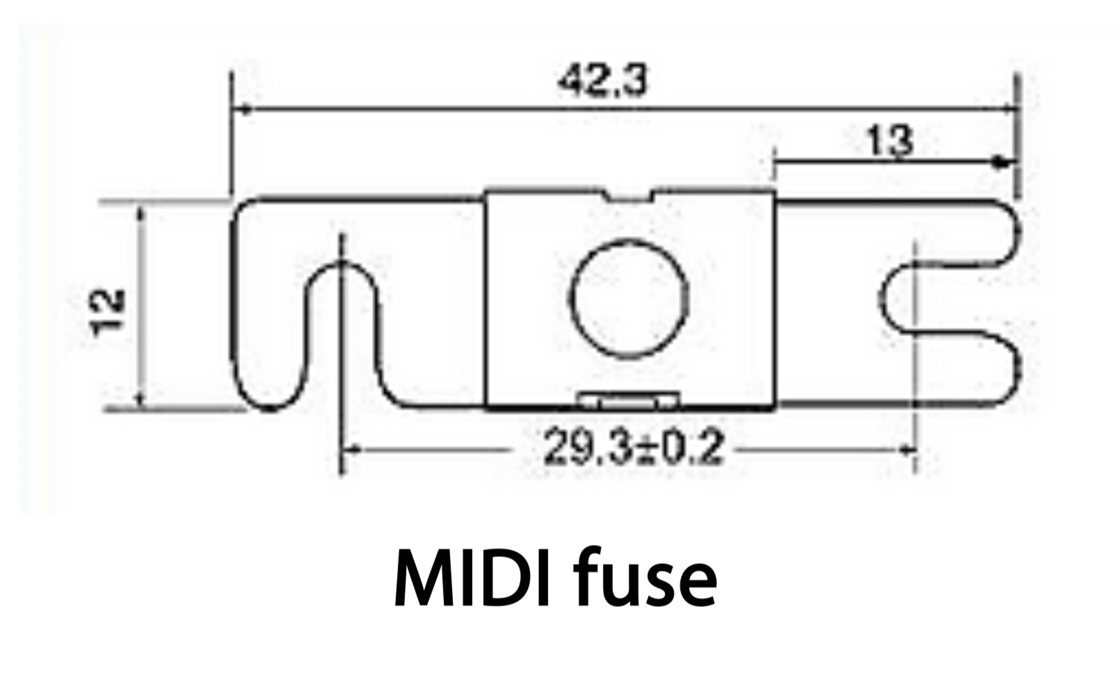 Victron Energy MIDI fuse 100A/58V (1 unit pack)