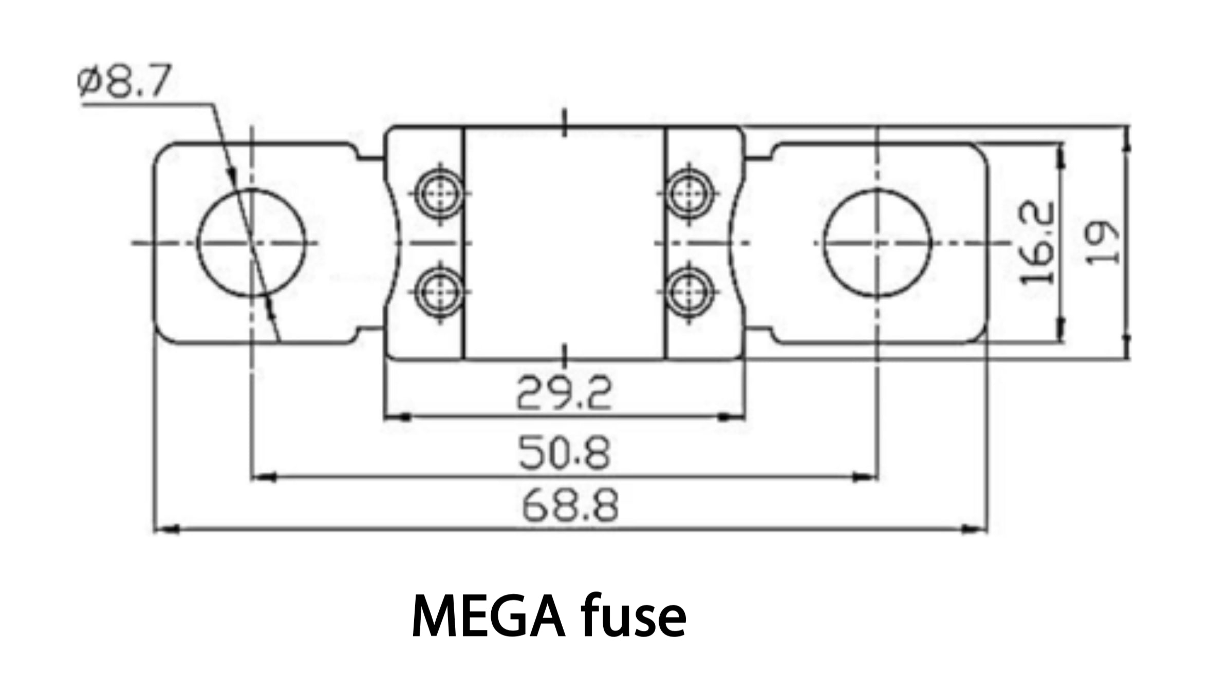 Victron Energy MEGA fuse 60A/32V (5 units pack)