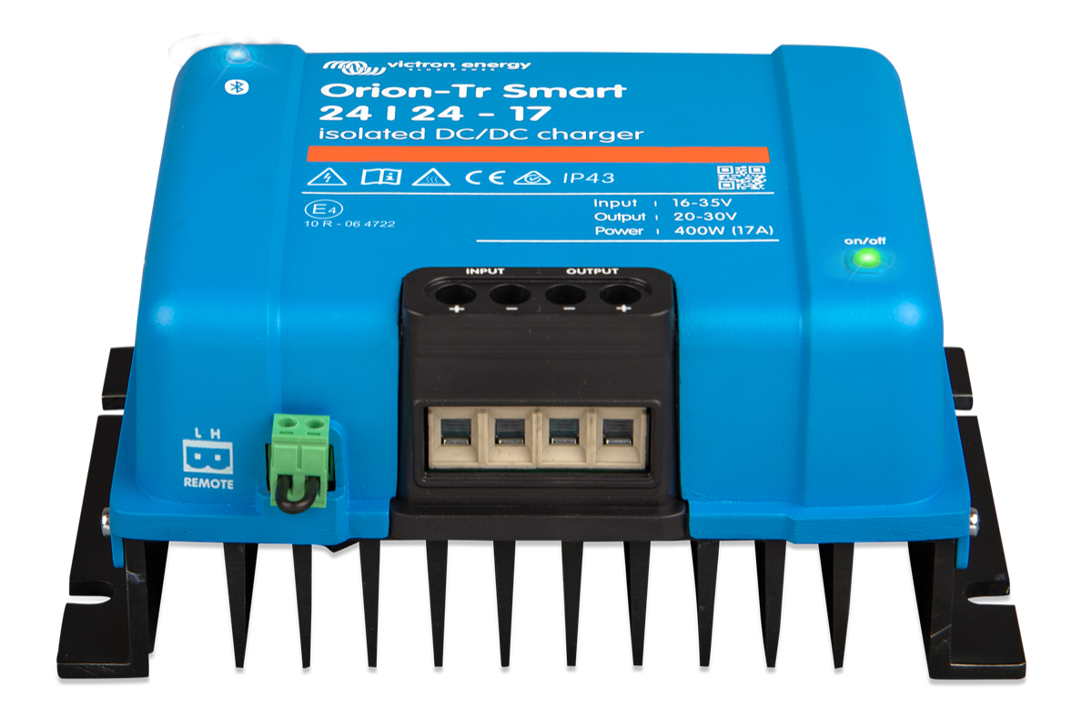 Victron Energy Orion-Tr Smart DC-DC battery charger isolated 24V-24V 17A 400W